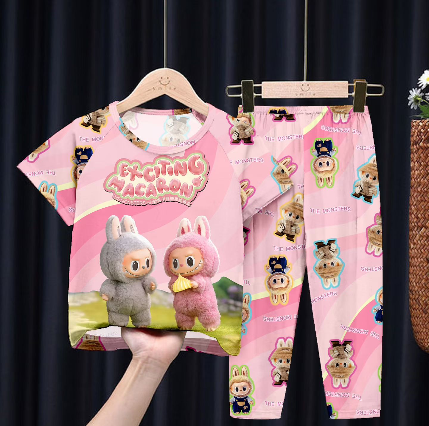 Pijama Temática Niños y Niñas (LABUBU) (2 pcs) Talla 8-18