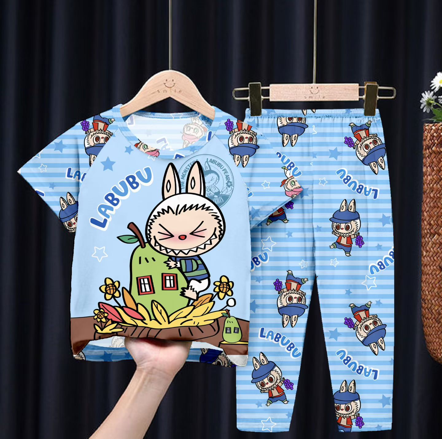 Pijama Temática Niños y Niñas (LABUBU) (2 pcs) Talla 8-18
