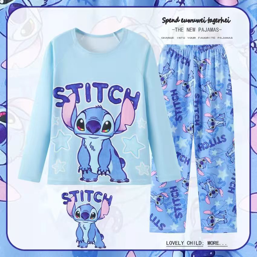 Pijama Temática Niños y Niñas (STITCH) (2 pcs) Talla 8-18