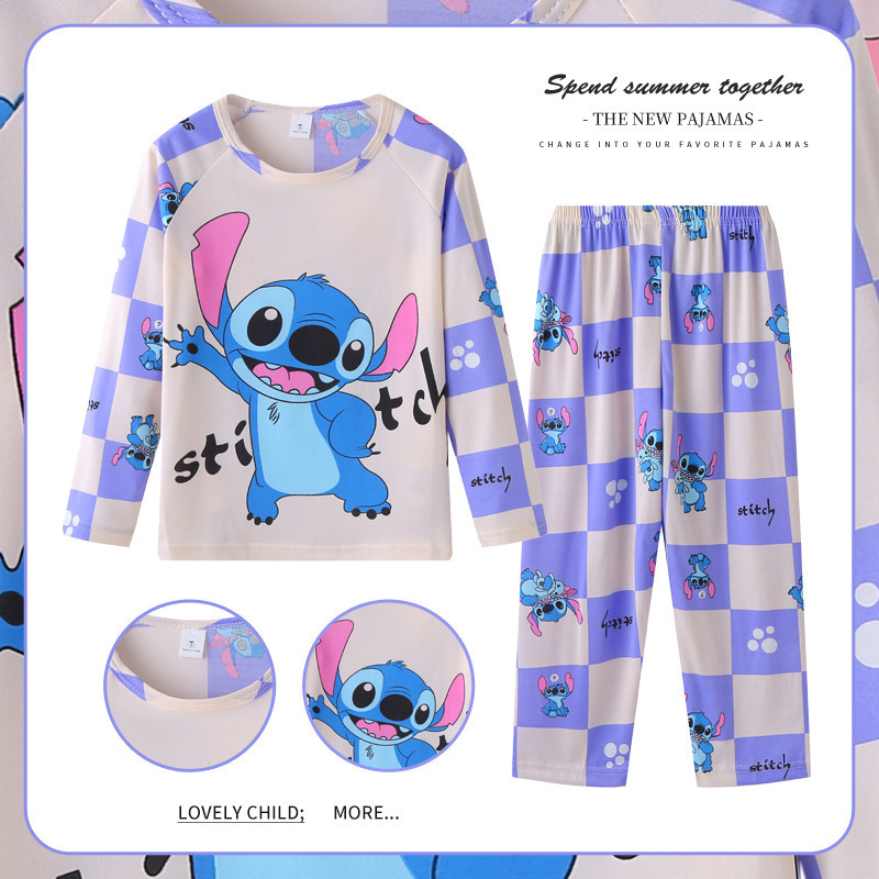 Pijama Temática Niños y Niñas (STITCH) (2 pcs) Talla 8-18