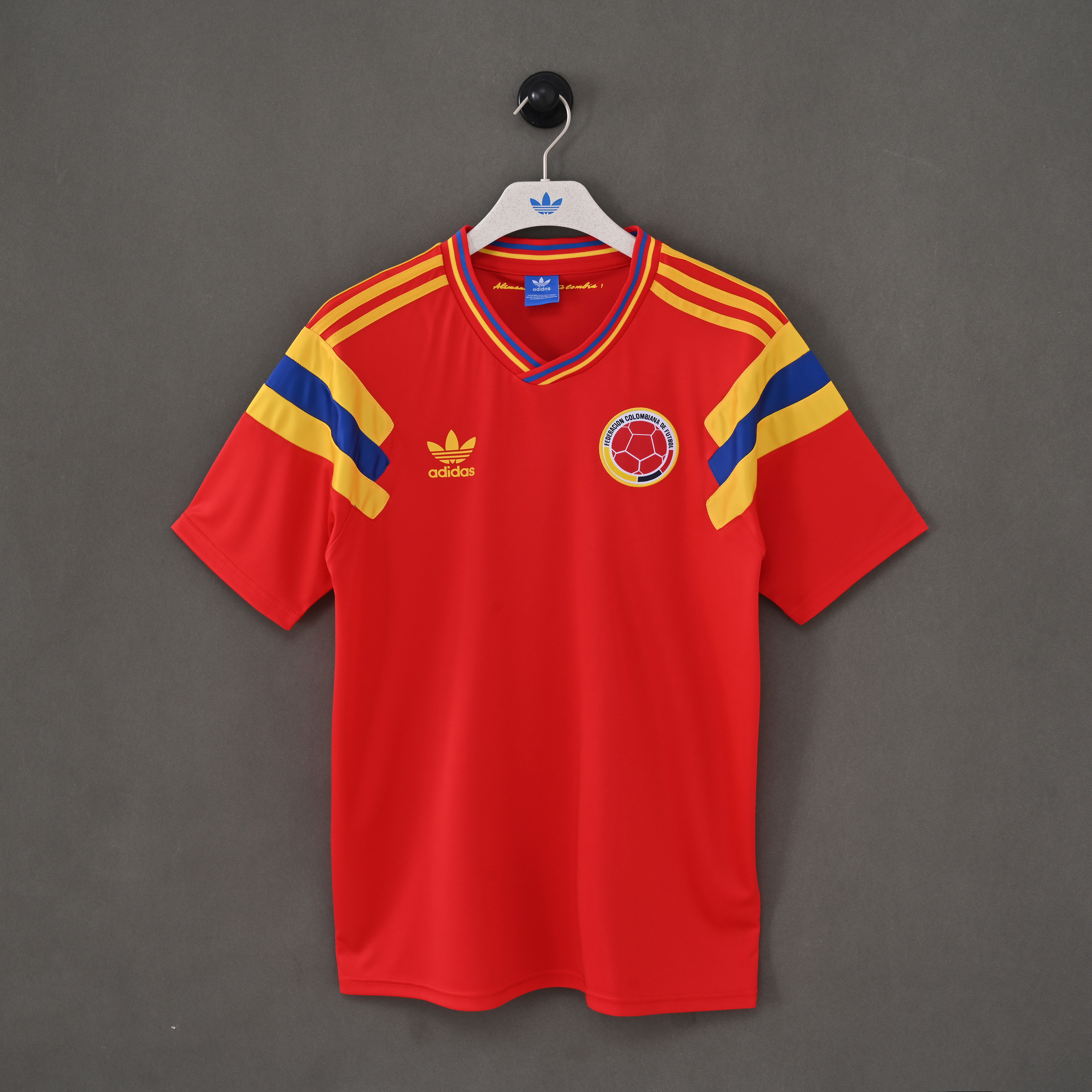 RETRO Camiseta Seleccion Colombia Mundial 1990 Visitante (Replica 1.1)
