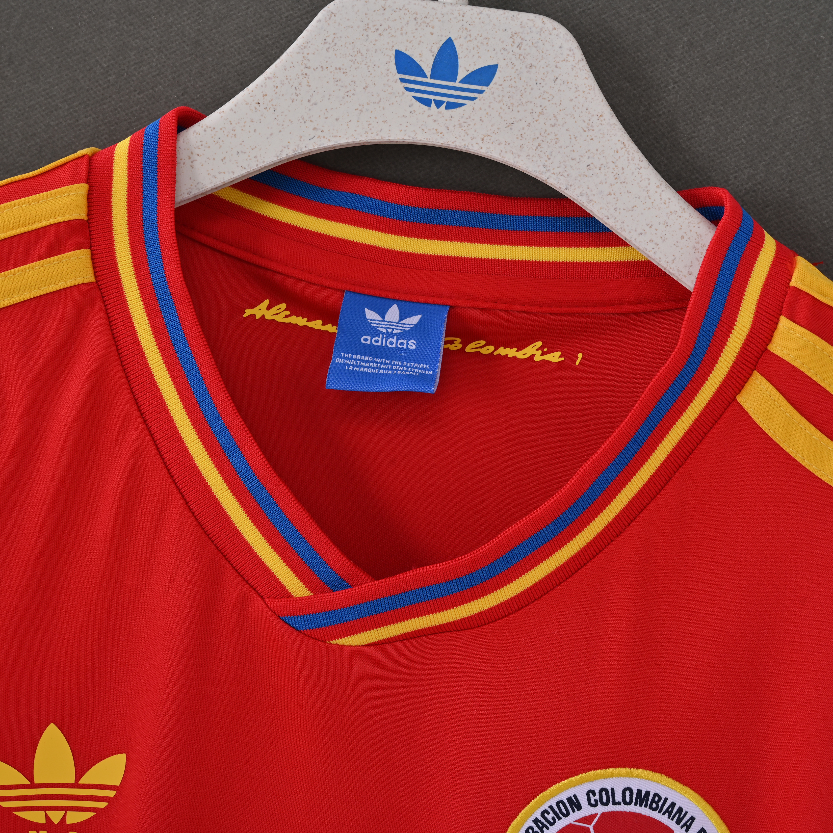 RETRO Camiseta Seleccion Colombia Mundial 1990 Visitante (Replica 1.1)